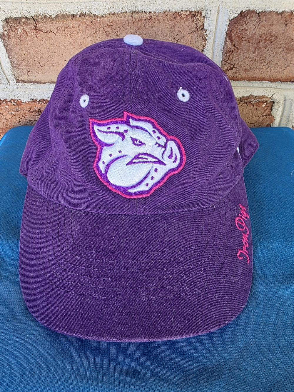 LEHIGH VALLEY IRONPIGS Purple Baseball Cap with Pink Accent - Unknown Brand
